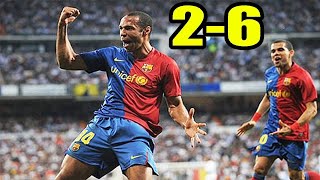 ملخص مباراة برشـلونة وريال مدريد 6-2 الدوري الاسباني 2009 HD