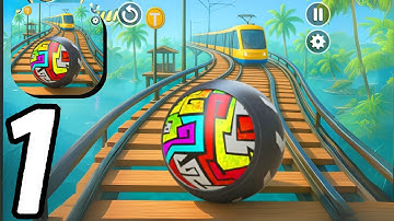 Tram Rolling Ball Adventure  - Gameplay Walkthrough Part 1 Tutorial NEW Mobile Game (Android,ios)
