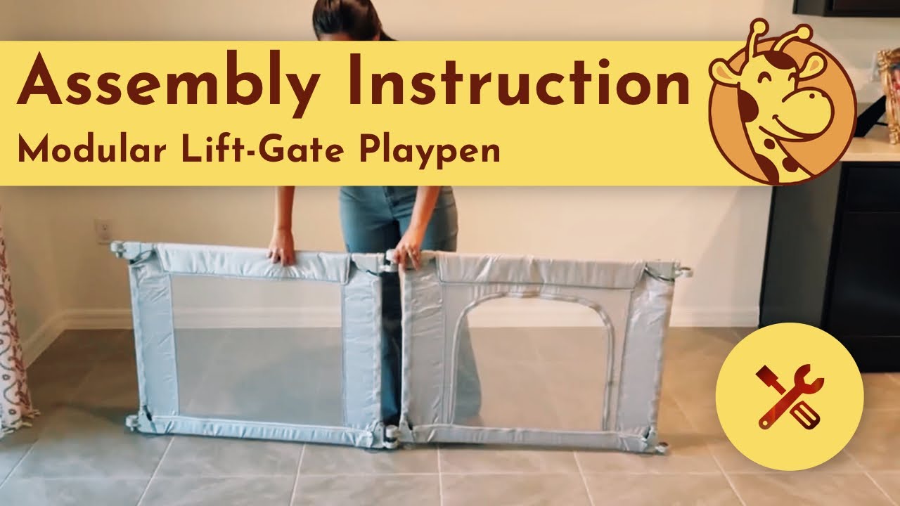 HappyGira Modular Lift-Gate Playpen Installation & Assembly | Easy Setup Tutorial