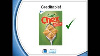 CACFP Meal Pattern Success: Using the Grains Flowchart