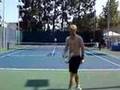 Marat Safin losing his cool while practicing with Tursunov 1