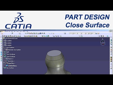 Catia V5 Eğitim&Tutorial (#18) | Part Design | Close Surface