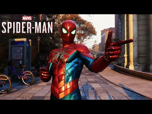 Marvel's Spider Man Spider Armor MK IV Suit Free Roam Gameplay - YouTube