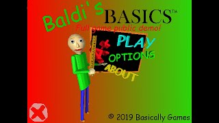 Baldi's basics full game public demo mod menu