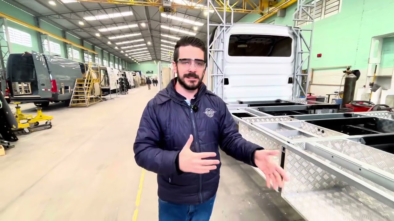 MOTORHOME SANTO INÁCIO - LINHA DE MONTAGEM: A primeira etapa de construção do motorhome