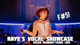 Raye&#39;s Vocal Showcase While Performing &quot;Oscar Winning Tears&quot; Live