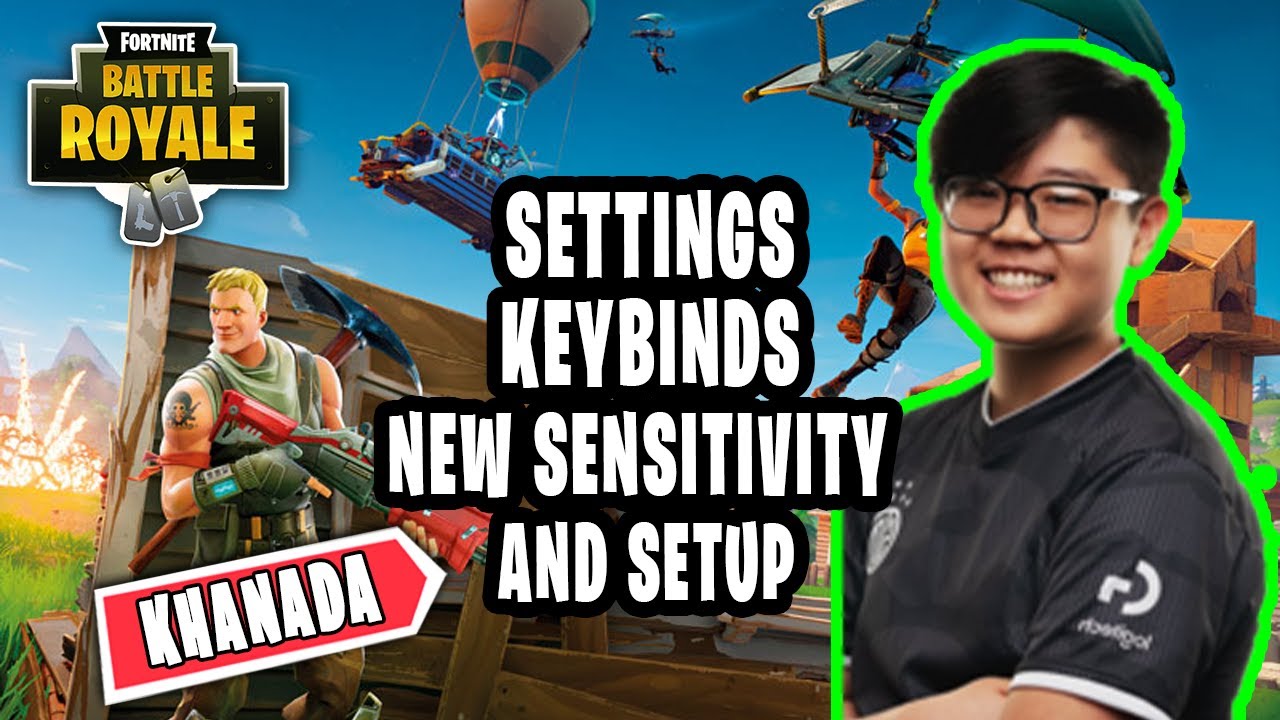 BBG Khanada New Fortnite Settings keybinds New Sensitivity and Setup 2021