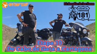 Ruta 181🛣Etapa 10🏍 Este es nuestro DESAFIO DE LOS FAROS 🛣🏍 De Cabo de Gata a Cartagena