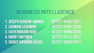 Business Intelligence  Assignment On Augmented Analytics