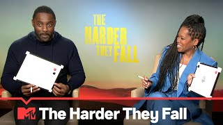 Idris Elba And Regina King Play Quick Draw | The Harder They Fall Interview