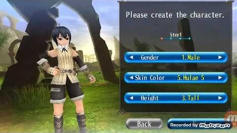 Toram online Character creation