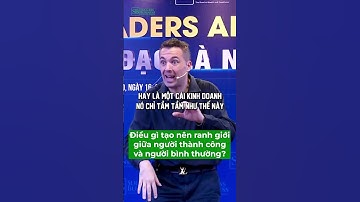 Điều gì tạo nên ranh giới giữa người thành công và người bình thường? #sb  #nlp #coaching