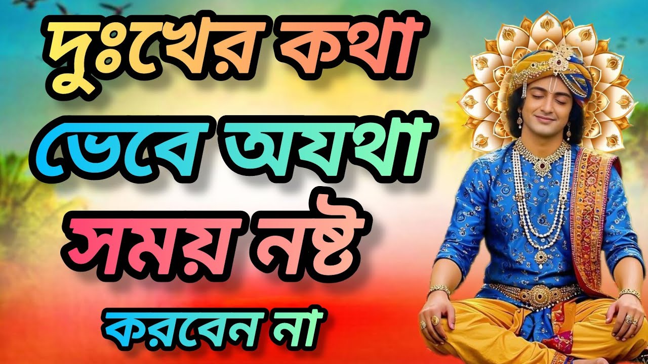 দুঃখের কথা ভেবে অযথা সময় নষ্ট করবেন না। শুনুন ভগবান শ্রীকৃষ্ণের অমূল্য বাণী। Gita srikrishna bani