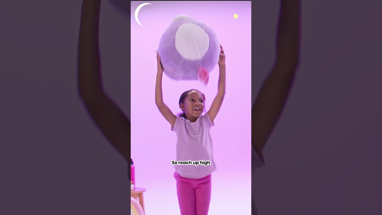 Build balance & focus with Rhyla the BubblePlush™ Yoga Ball Buddy! 🦄