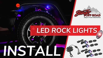 How To Install Rock Lights: Stinger RGB Multi-Color LED Bluetooth Underbody Kit on Jeep Wrangler JK