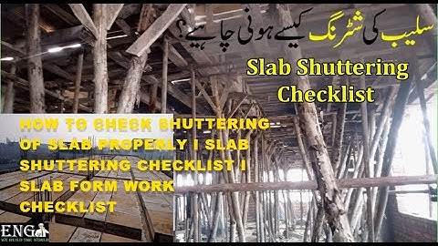 How to Check Shuttering of Slab Properly I Slab Shuttering Checklist I Slab Form Work Checklist