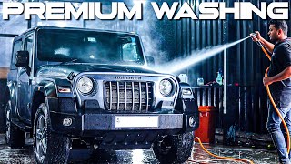This dirty Thar got a premium washing experience at our store screenshot 4
