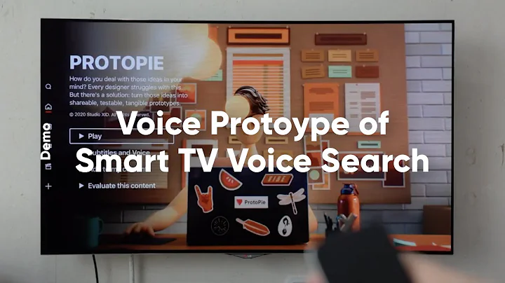 ProtoPie Demo: Voice Prototype of Smart TV Voice Search