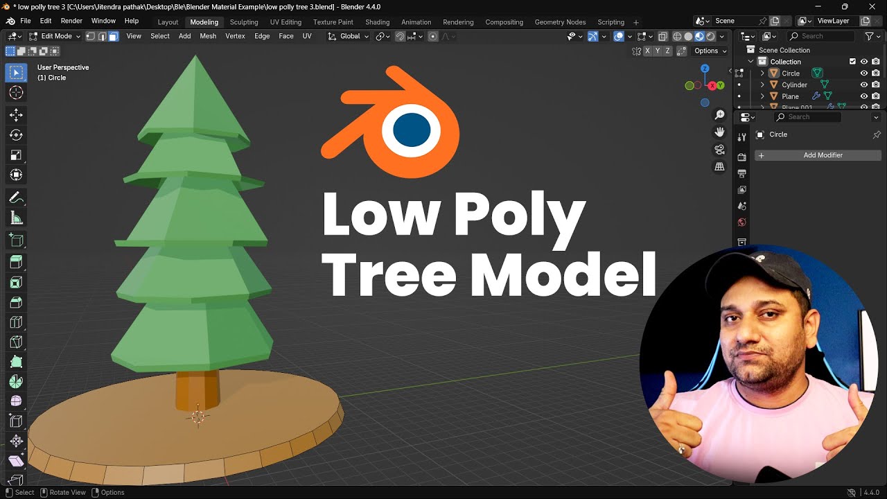 Create a Low Poly Tree in Blender | Beginner Tutorial - YouTube