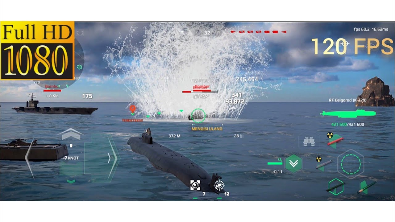 Modern Warships RF Belgorod (k-329) Test Nuke Torpedo Poseidon 