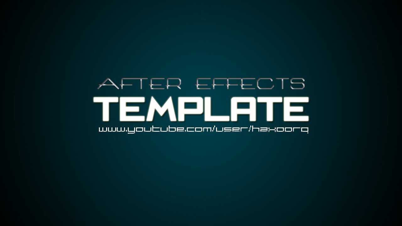 FREE Adobe After Effects template + LINK (CS 5.5 project file) YouTube