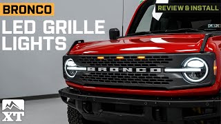 2021-2023 Bronco Raptor Style LED Grille Lights; Amber Review & Install by ExtremeTerrain Bronco 758 views 3 months ago 12 minutes, 32 seconds