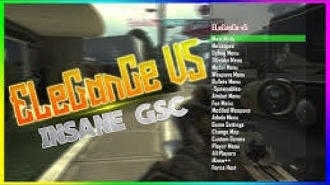 PS3 BO2 1.19 Elegance V5  Mod Menu Free Download + GSC Injector HD