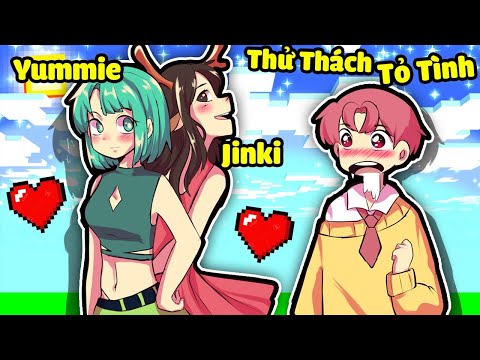 YUMMIE VÀ JINKI THI NHAU TỎ TÌNH VỚI CON TRAI TEAM SINH TỐ TRONG MINECRAFT*YUMMIE VÀ JINKI TỎ TÌNH❤🥰