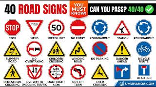 40 Important ROAD SIGNS You MUST Know When Driving | Traffic Signs & Meanings