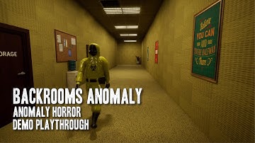 Backrooms Anomaly | Demo Playthrough with No Commentary Gameplay | Anomaly Horror
