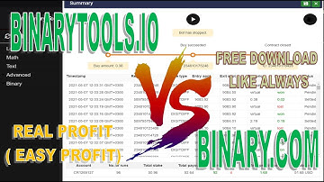 BINARYTOOLS.IO BOT VS BINARY COM BOT🔥🔥🔥🔥🤑🤑
