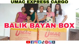 Vlog22 BALIKBAYAN BOX | UMAC #Express #Cargo