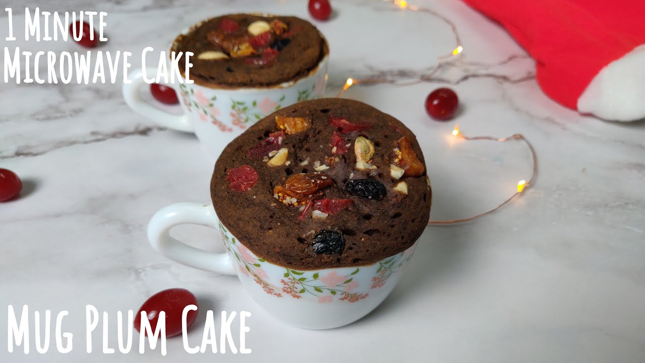 MUG PLUM CAKE | plum cake in mug | Microwave plum cake | Eggless Mug cake | Best Bites