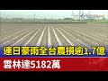 連日豪雨全台農損逾1.7億 雲林達5182萬