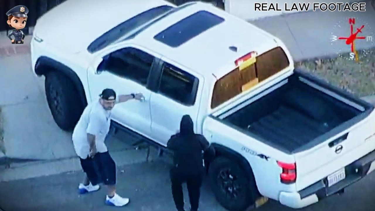 Armed suspects face off in police chase that ends in Expl#98 - YouTube