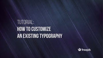 Graphic Design: Customize an Existing Typography (beginner) | Freepik