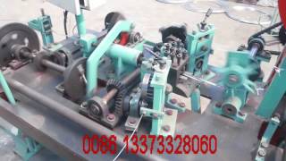 aluminium wire common speed double twist barbed wire making machine