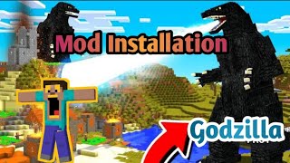 How to install and addon Godzilla Mod in minecraft For Android ||Hindi screenshot 1