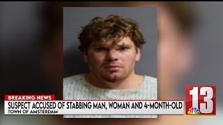 Man accused of stabbing man  woman and 4 month old