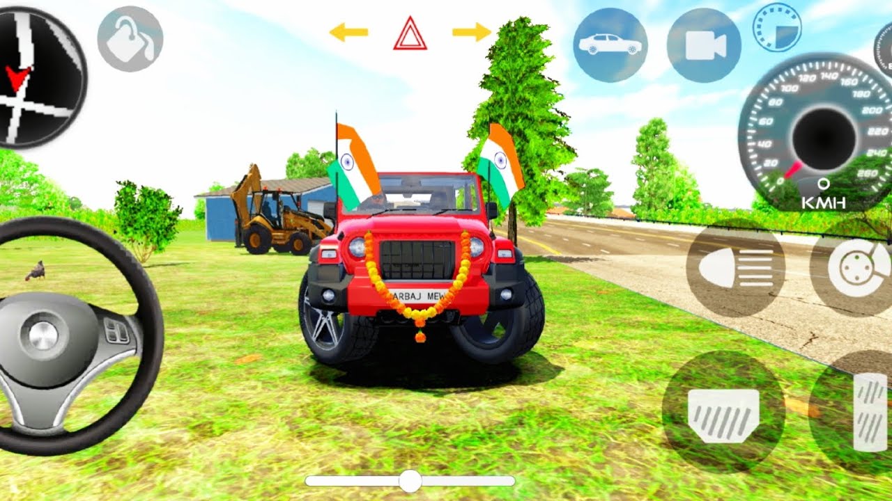 Modified Mahindra Thar red ♥️ Thar Indian games gadi Wala game and Android 2025
