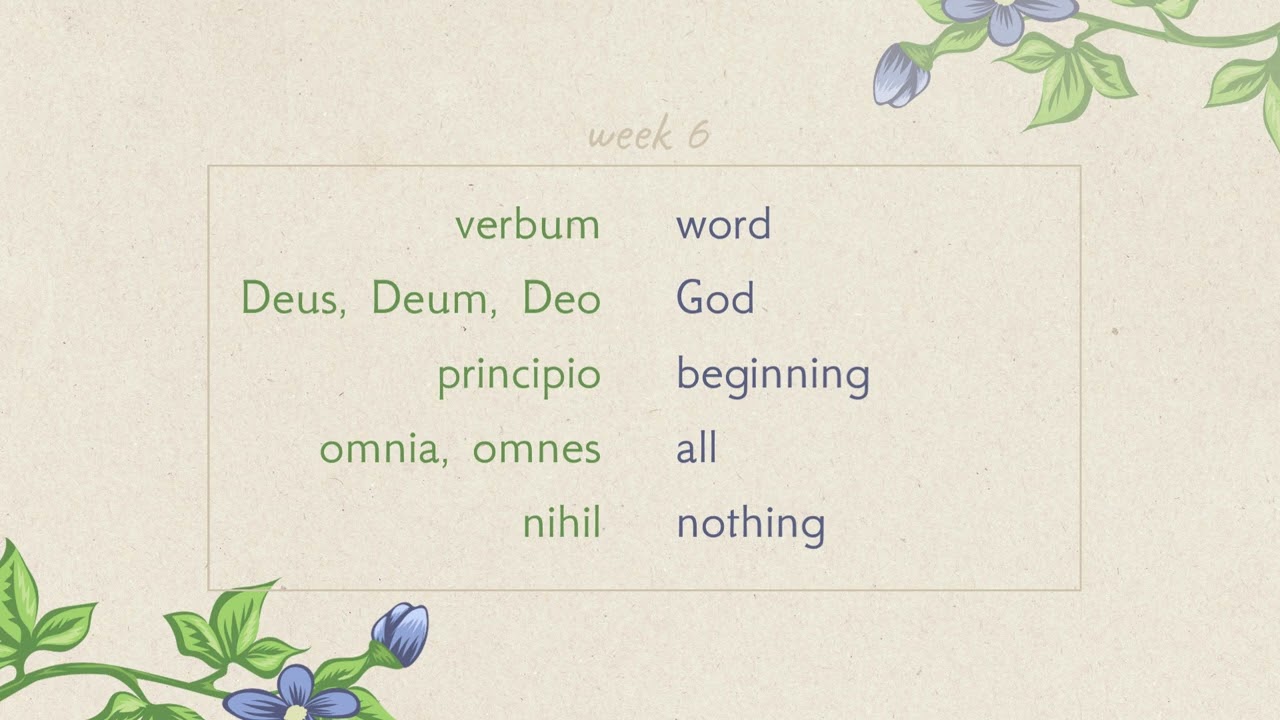 CC Cycle 3 Weeks 6-8 Latin | Vocabulary