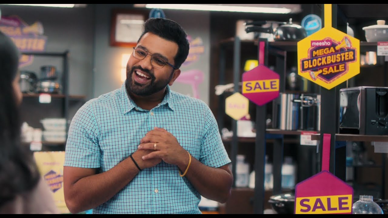 meesho-mega-blockbuster-sale-rohit-sharma-youtube