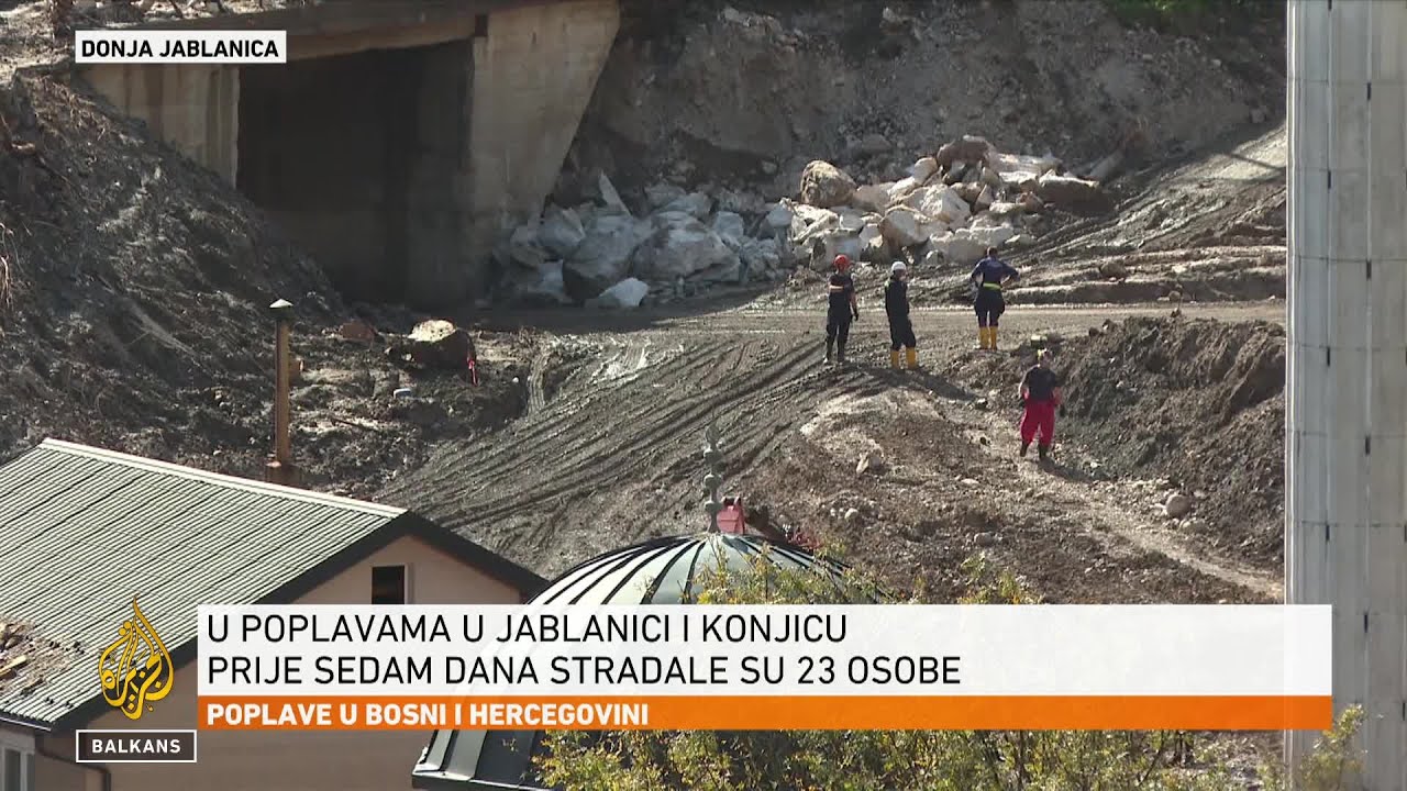 لا تزال فرق الحماية المدنية والمتطوعون يبحثون عن المفقودين في دونيا يابلانيتسا