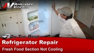 GE Refrigerator Repair - Fresh Food Section Is Not Cooling - Heater Assembly