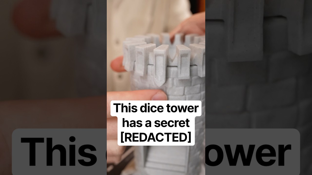 There are two ways to look at this 🏰 🎲 🤔 #dnd #3dprinting #deckofdmthings