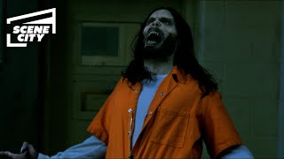 Morbius Breaking Out Of Prison Scene Matt Smith, Jared Leto