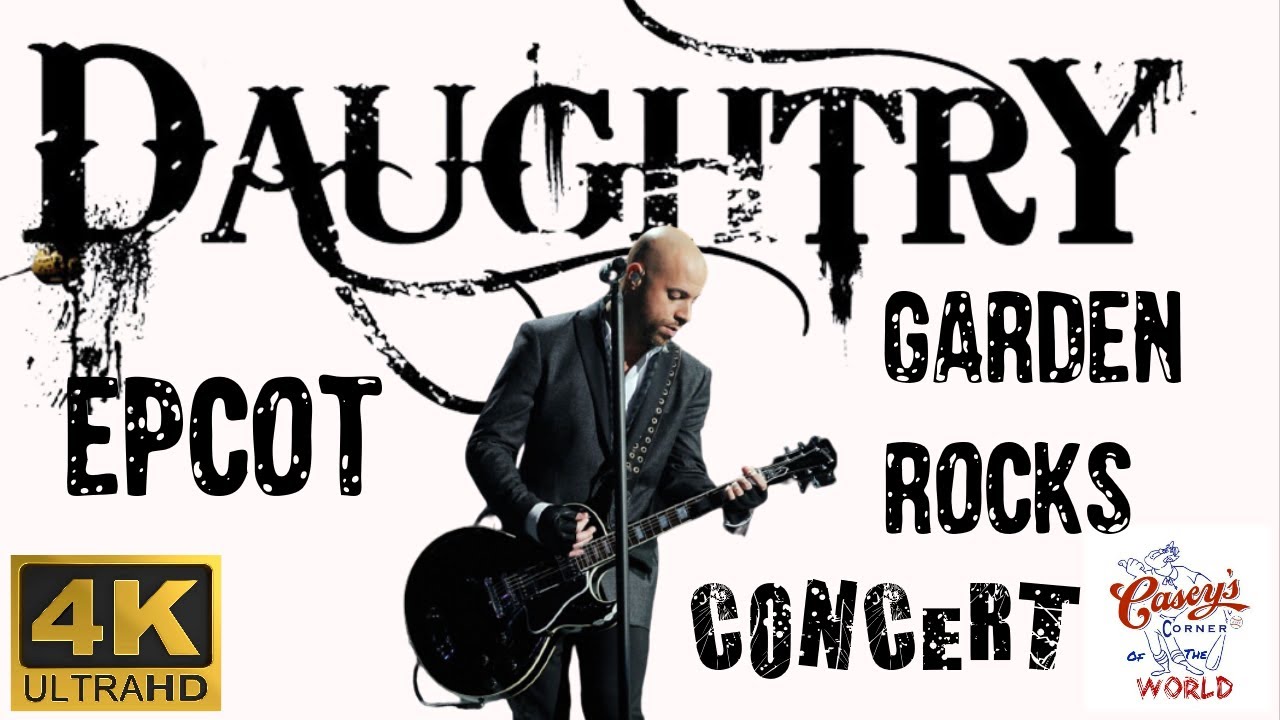 4K DAUGHTRY LIVE IN CONCERT AT WALT DISNEY WORLD EPCOT 2022 front and