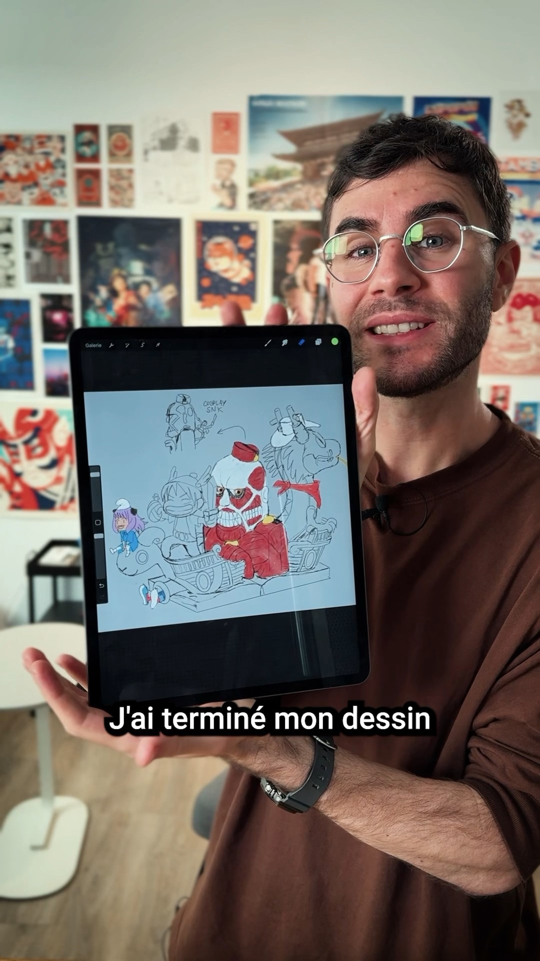 Je vous dévoile enfin mon dessin