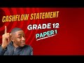 Grade 12 Accounting Paper 1| Cashflow statement and Ratios| Nov 2020