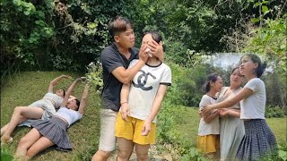 CAMPING BEYOND THE STREAM, HELPING A GIRL BEING HARMED BY AN UGLY MAN, ,#camping #asmr #solocamping